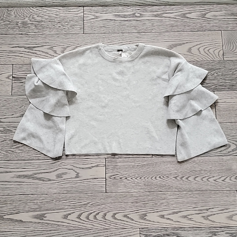 Grey Cropped Sweater